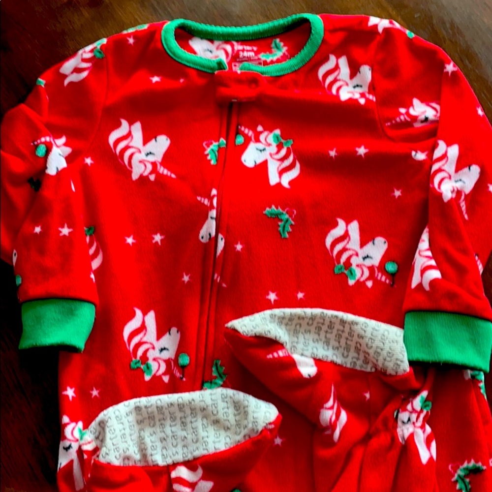 Toddler Unicorn Christmas Onesie